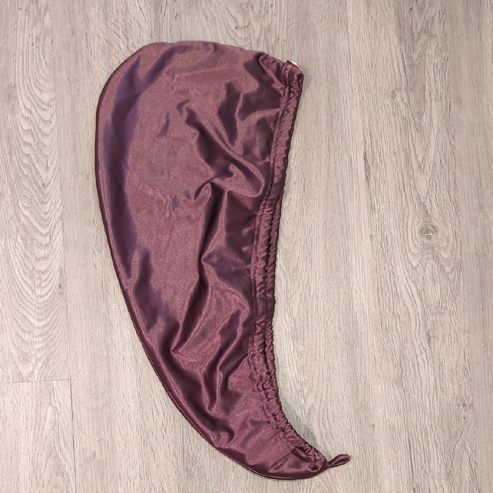 Satin Hair Bonnet in Deep Purple